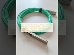 Wire Harness Manufacturer Offering QSFP-40G High-Speed Assemblies With Custom Cable Design For Data Centers, Featuring Low-Loss Signal Integrity And EMI Shielding