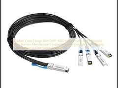 Custom Cable Design And QSFP-100G Interconnects By Professional Wire Harness Manufacturer | Supporting Low-Crosstalk, High-Density Data Transfer In Core Switch Systems